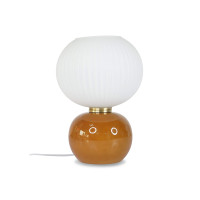Lampe en verre Adonis marron 28 cm, Opjet