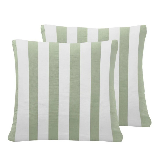 Lot de 2 taies d'oreiller Arthur Loft Sauge, Sensei