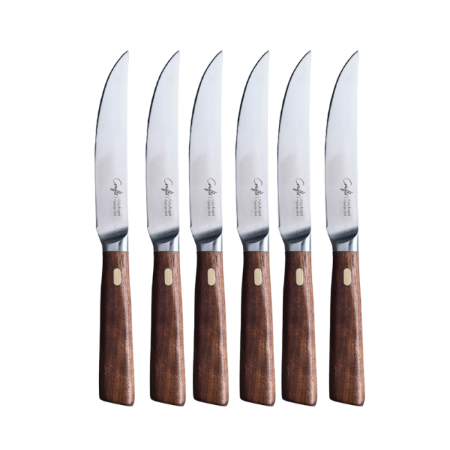 Coffret 6 Couteaux à Steak Noyer, Crafts
