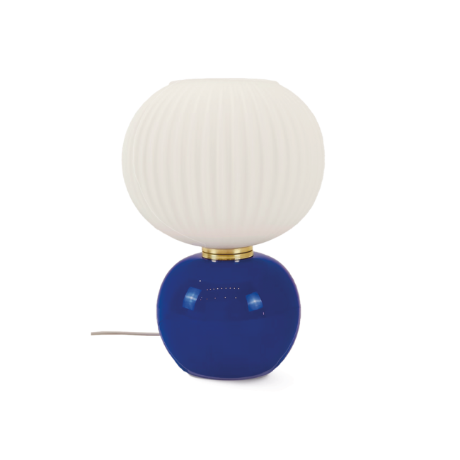 Lampe en verre Adonis Bleu 28 cm, Opjet