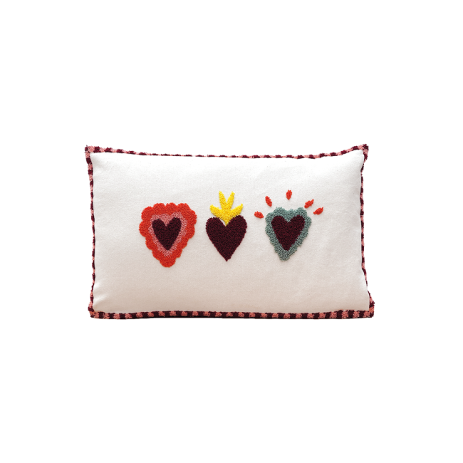 Coussin Influence Ex-voto rouge, Opjet