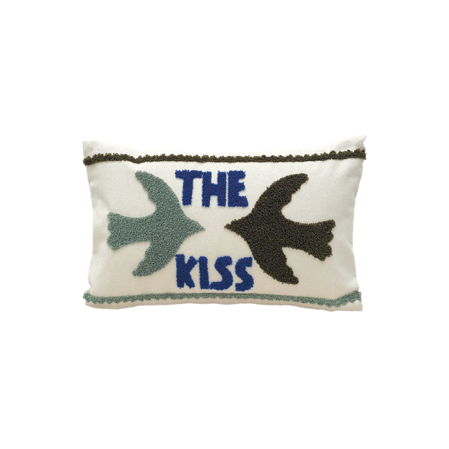 Coussin Influence Oiseau The Kiss Kaki, Opjet