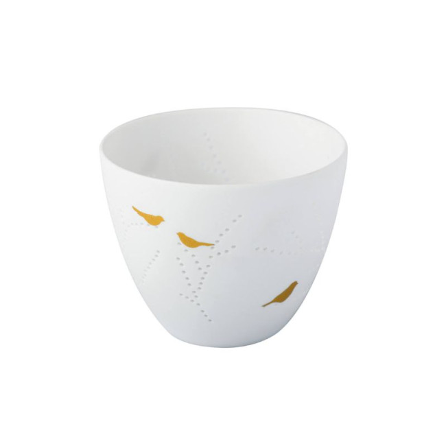Photophore en Porcelaine Oiseaux Petit Modèle, Räder