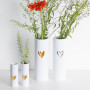 Vase en Porcelaine Cœur Doré, Räder
