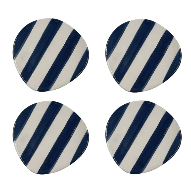 Set de 4 dessous de verre rayures, Opjet