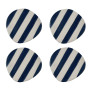 Set de 4 dessous de verre rayures, Opjet
