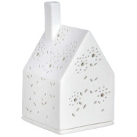 Maison Photophore en Porcelaine Fleurs, Räder