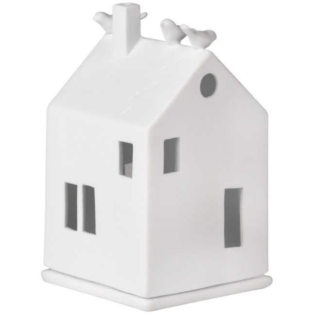 Maison Photophore en Porcelaine Oiseaux, Räder