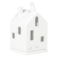 Maison Photophore en Porcelaine Chat, Räder