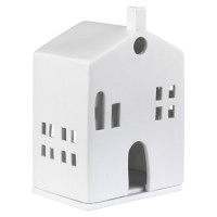 Maison Photophore en Porcelaine Porte Arrondie, Räder