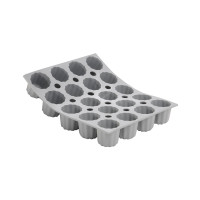 Plaque 20 Mini Cannelés Bordelais Elastomoule, de Buyer