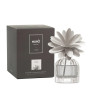 Diffuseur de parfum Strié Fleurs de Coton avec Fleur Grise, Muhà