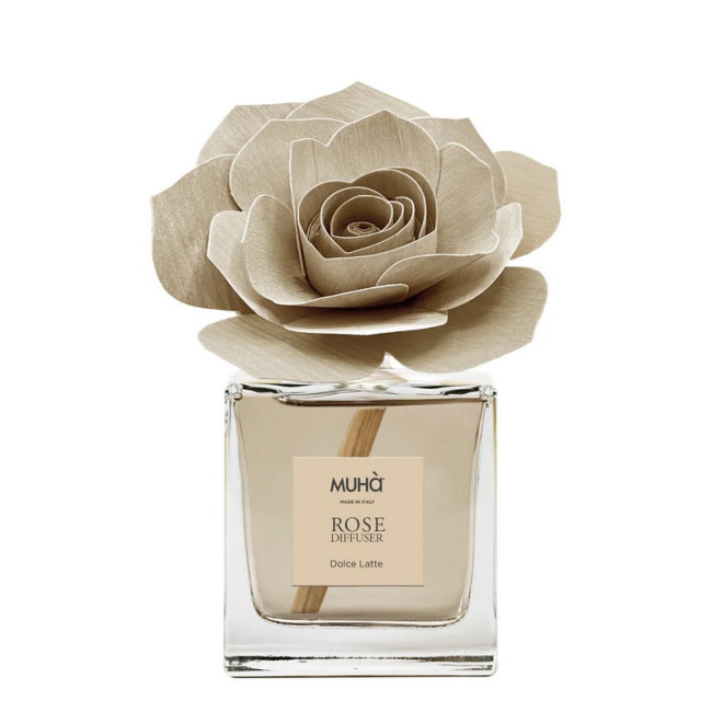 Diffuseur de parfum Lait Doux avec Rose Beige, Muhà