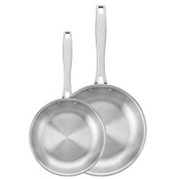 Set 2 Poêles 26 et 30 cm inox Grano, Tramontina