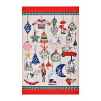 Torchon en coton Christmas Ornaments, Ulster Weavers