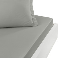 Drap Housse Soft Percale Gris Perle, Sensei