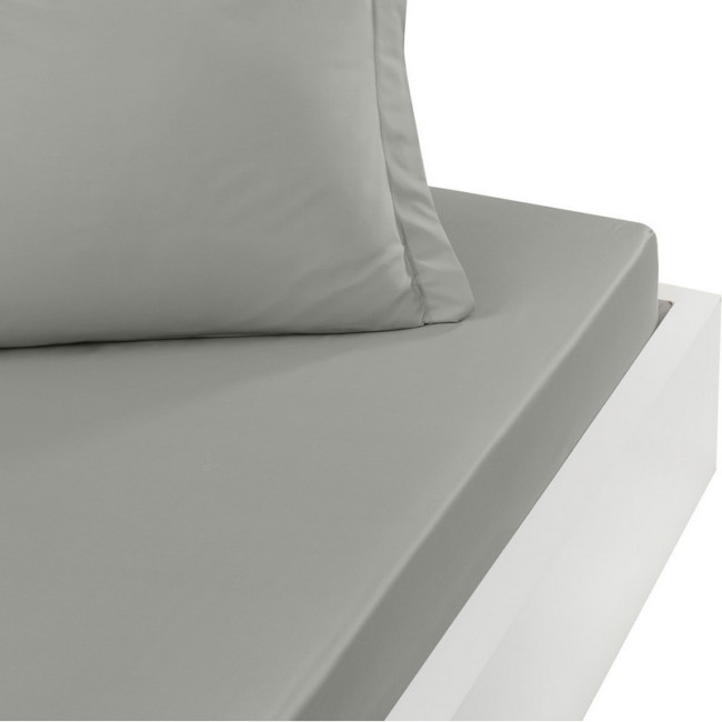 Drap Housse Soft Percale Gris Perle, Sensei