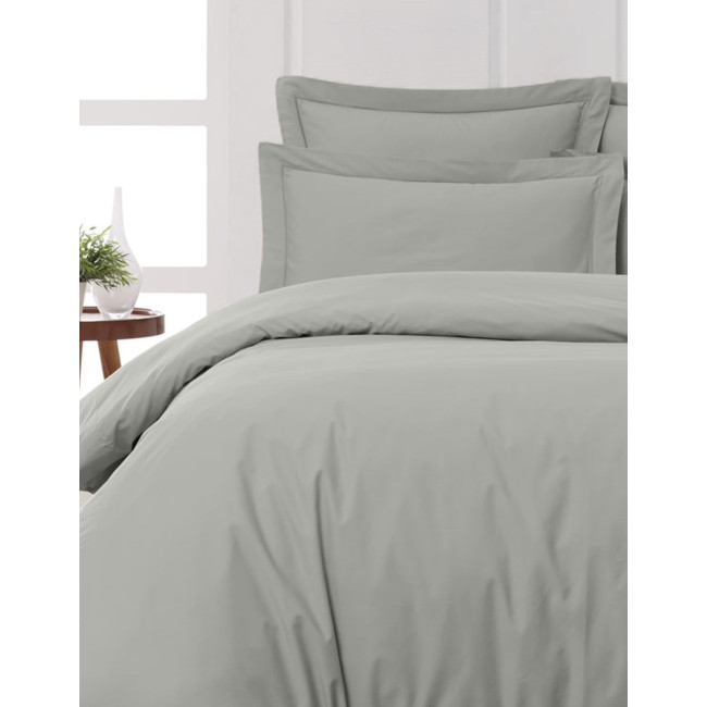 Lot de 2 taies d'oreiller Soft Percale Gris Perle, Sensei