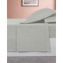 Drap Plat Soft Percale Gris Perle, Sensei