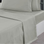Drap Plat Soft Percale Gris Perle, Sensei