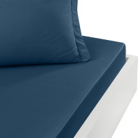 Drap Housse Soft Percale Indigo, Sensei