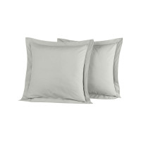 Lot de 2 taies d'oreiller Soft Percale Gris Perle, Sensei