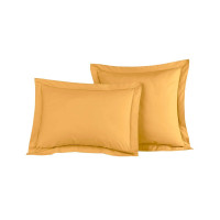 Lot de 2 taies d'oreiller Soft Percale Caramel, Sensei