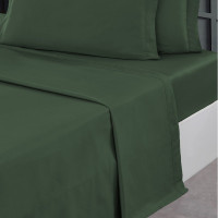 Drap Plat Soft Percale Eucalyptus, Sensei