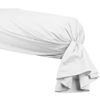 Taie de Traversin Soft Percale Blanc, Sensei