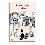 Torchon Entre Chats et Chiens Dubout, Winkler