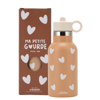Gourde en acier inoxydable Cœurs Nougat, Atelier Wagram