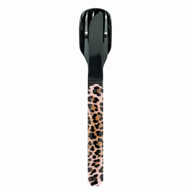Couverts droits aimantés 12h34 Leopard, Akinod