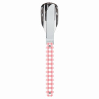 Couverts droits aimantés 12h34 Vichy Rose, Akinod
