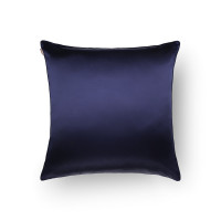 Taie d'Oreiller en Soie 65 x 65 cm Bleu Nuit, Emily's Pillow