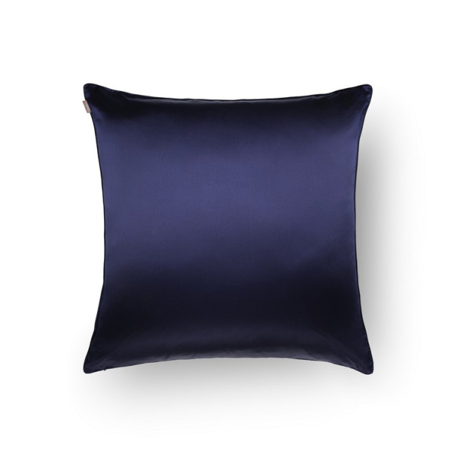 Taie d'Oreiller en Soie 65 x 65 cm Bleu Nuit, Emily's Pillow
