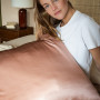 Taie d'Oreiller en Soie 65 x 65 cm Bois de Rose, Emily's Pillow