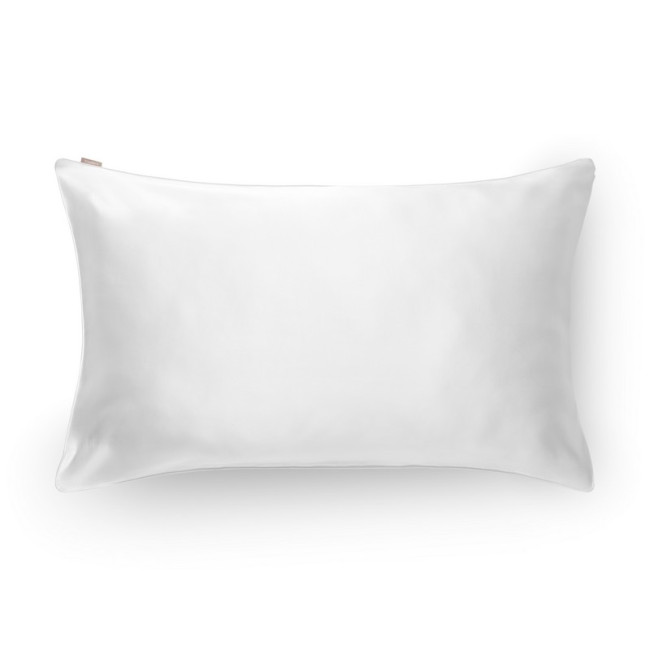 Taie d'Oreiller en Soie 51 x 76 cm Blanc, Emily's Pillow