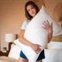 Taie d'Oreiller en Soie 51 x 76 cm Blanc, Emily's Pillow