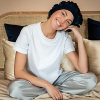 Bonnet de Nuit en Soie, Emily's Pillow