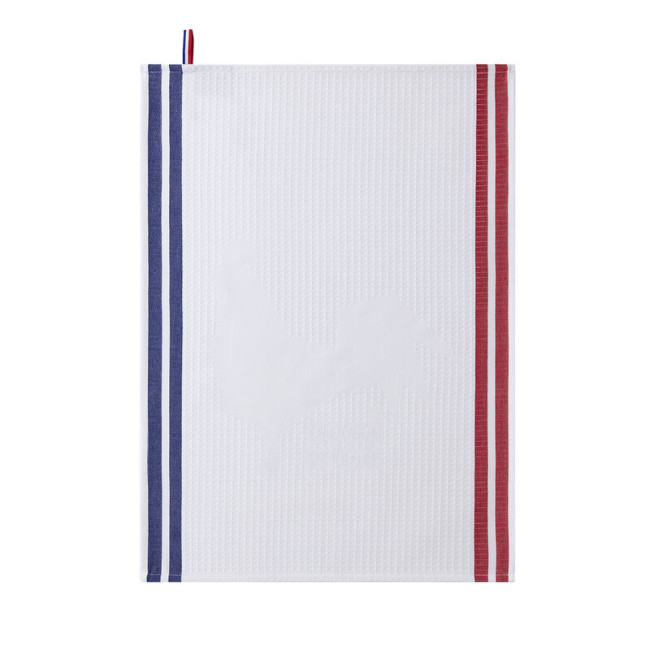 Essuie-mains Coco-Rico Blanc, Le Jacquard Français