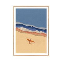 Affiche Beach Boy Surfer, Ciel Glue