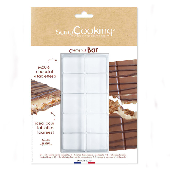 Moule Tablette de Chocolat semi-rigide, Scrapcooking