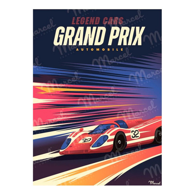 Puzzle 1000 pièces Grand Prix, Marcel Travel Posters