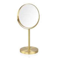 Miroir Grossissant Doré en Métal, Andrea House