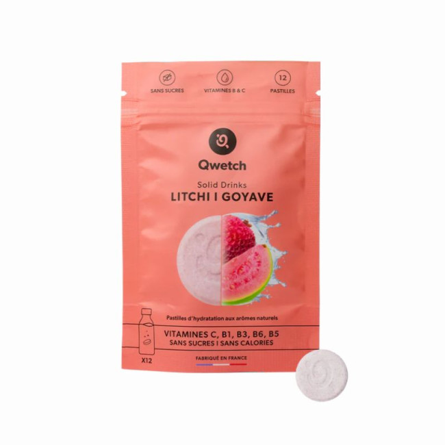 Aromatisation Solid Drinks Litchi Goyave, Qwetch