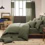 Drap plat Gaïa Romarin en gaze de coton, L'Effet papillon