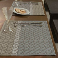 Set de table enduit Veine Graphique Feutre, Le Jacquard Français