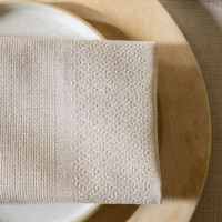 Serviette de table Slow Life Re-use Bois, Le Jacquard Français
