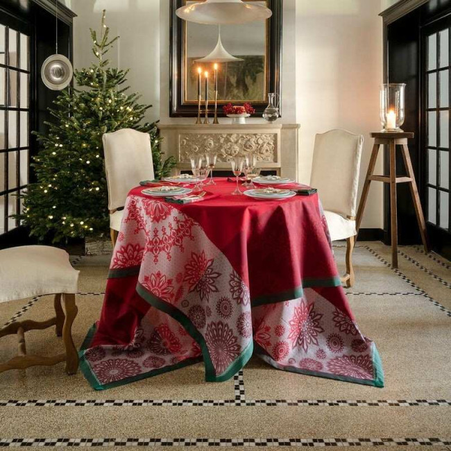 Nappe Lumières d'Etoiles Rubis, Le Jacquard Français