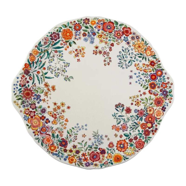 Plat à gâteaux Poésie, Faïencerie de Gien